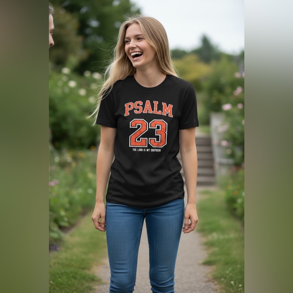 Black Psalm 23 Graphic T-Shirt